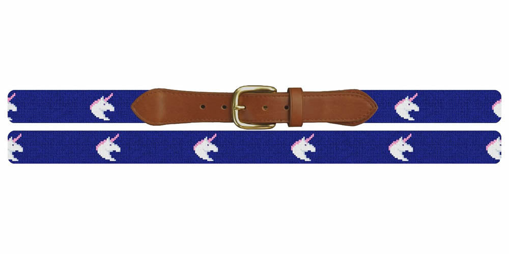 Unique Unicorn Needlepoint Belt