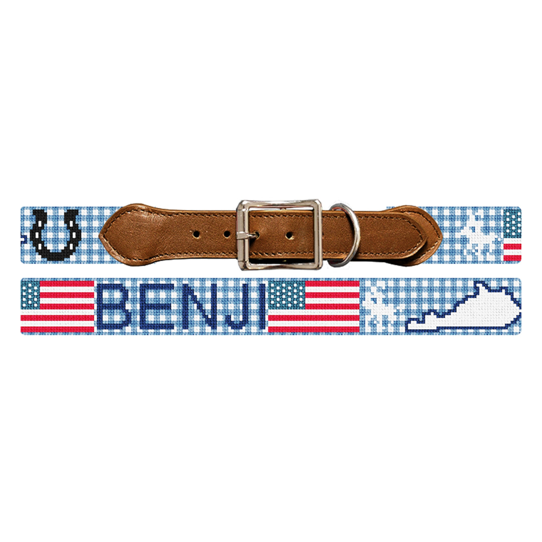 Custom Needlepoint Dog Collar