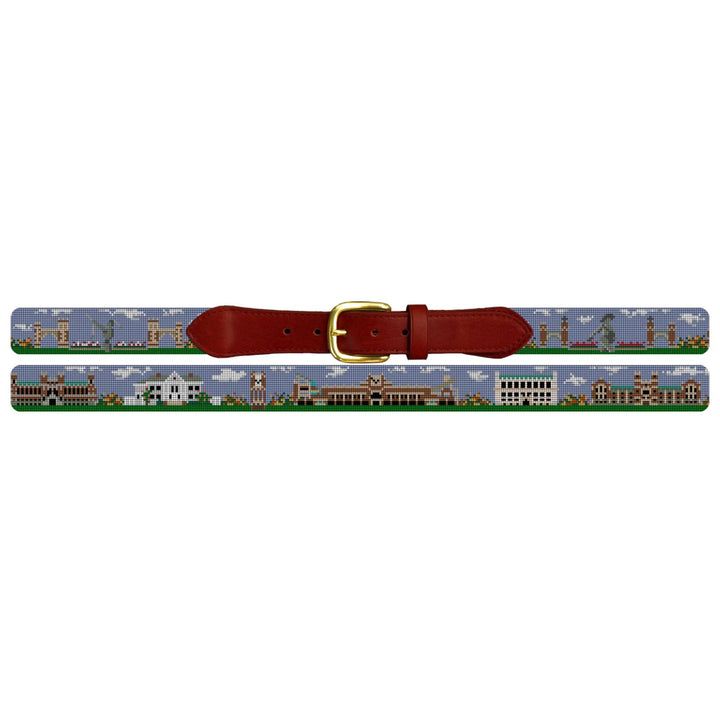 Norman Oklahoma Landscape Needlepoint Belt