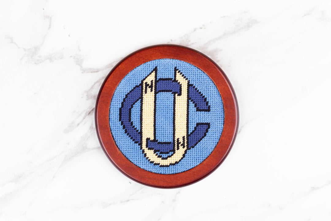 Custom Needlepoint Wooden Coasters