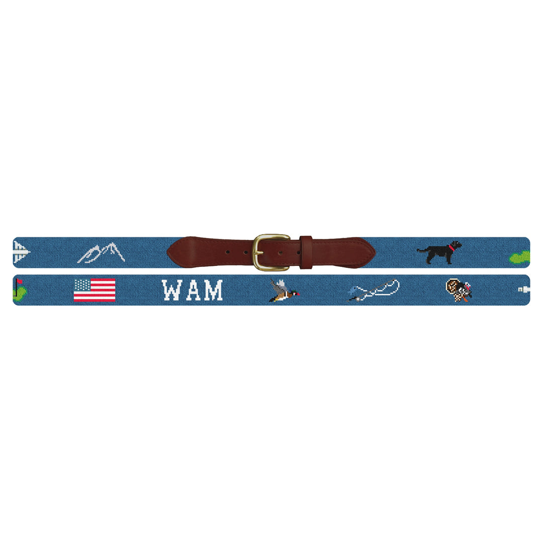 Custom Needlepoint Belt