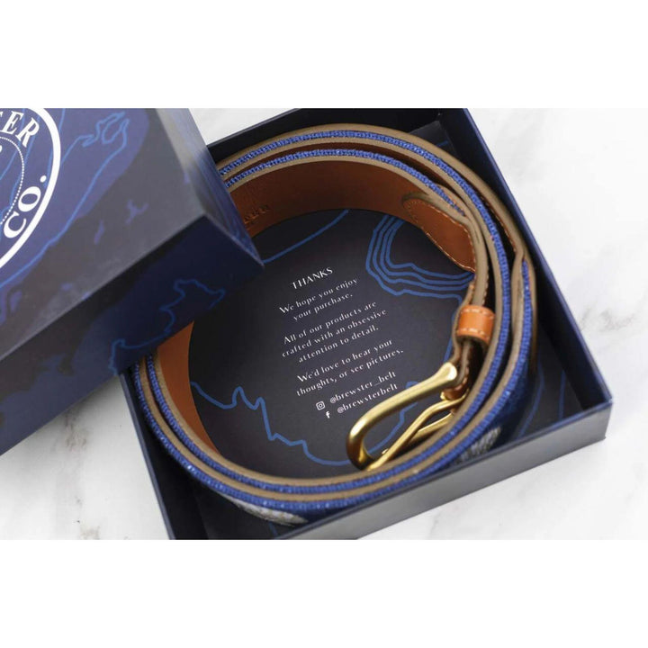 Norman Oklahoma Landscape Needlepoint Belt