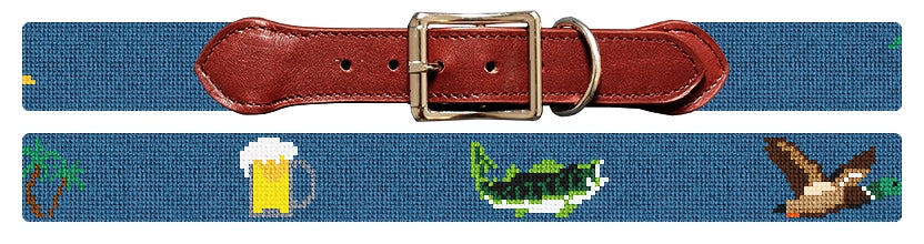 Custom Needlepoint Dog Collar