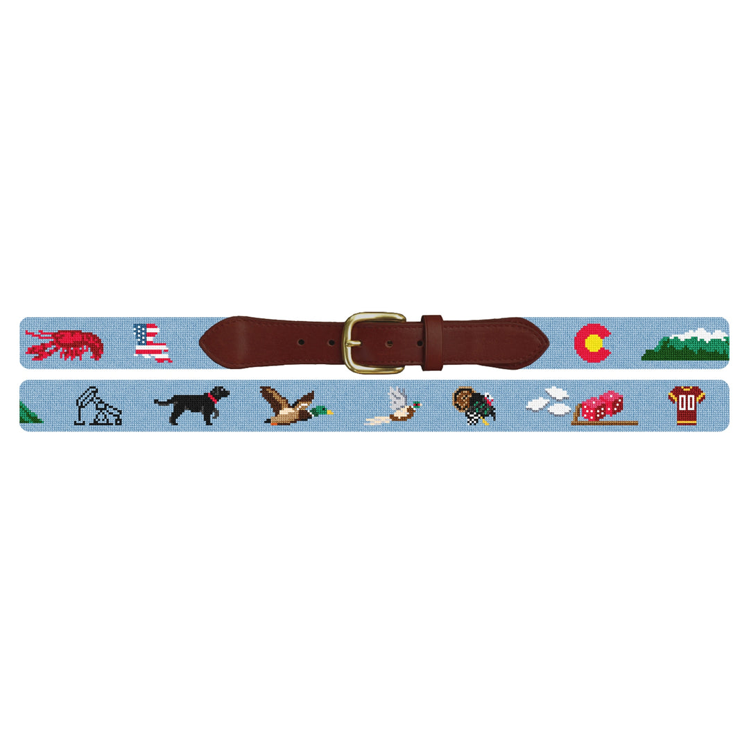 Custom Needlepoint Belt