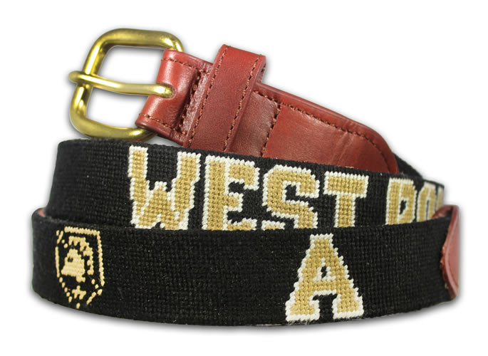 Army West Point USMA Personalized Needlepoint Belt