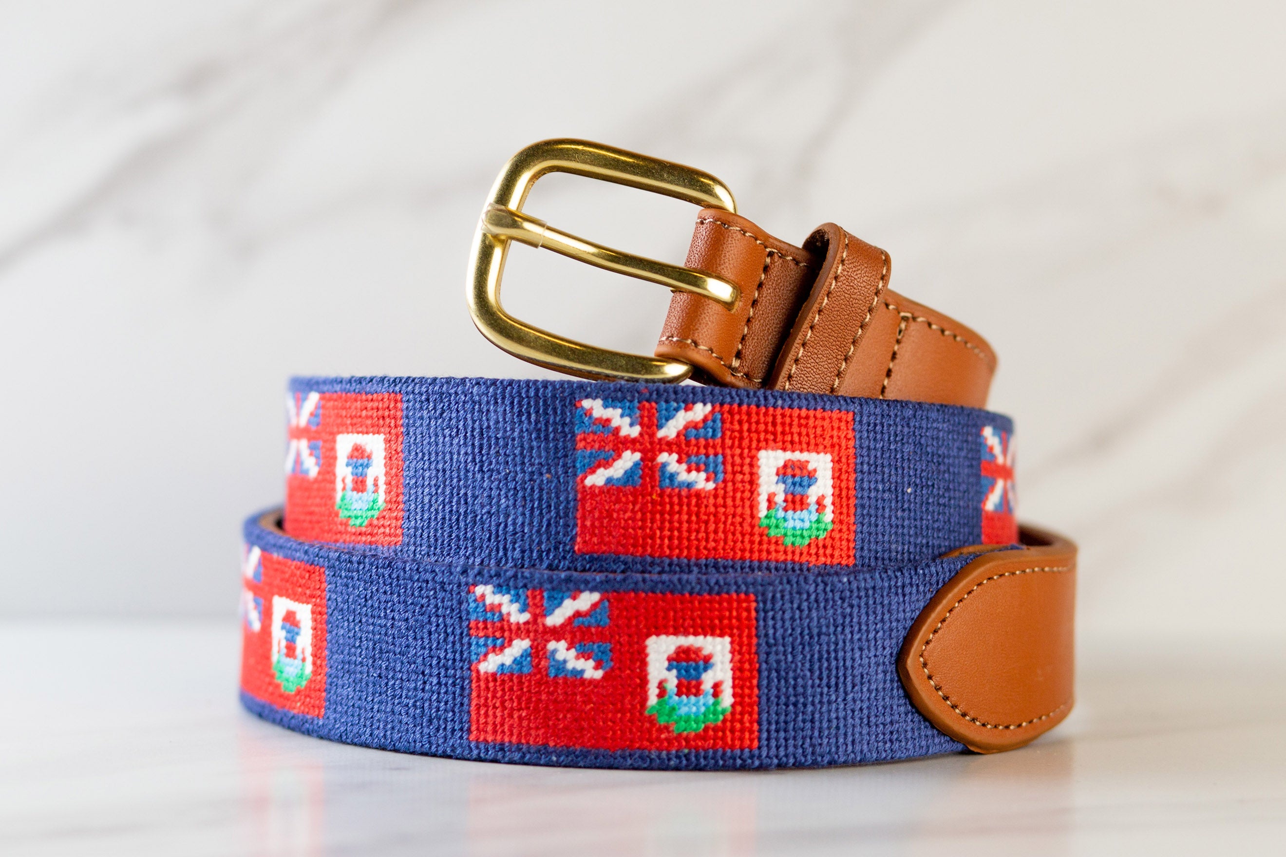 Bermuda Flag Needlepoint Belt DIY Kit good