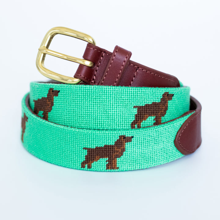 Boykin Spaniel Needlepoint Belt