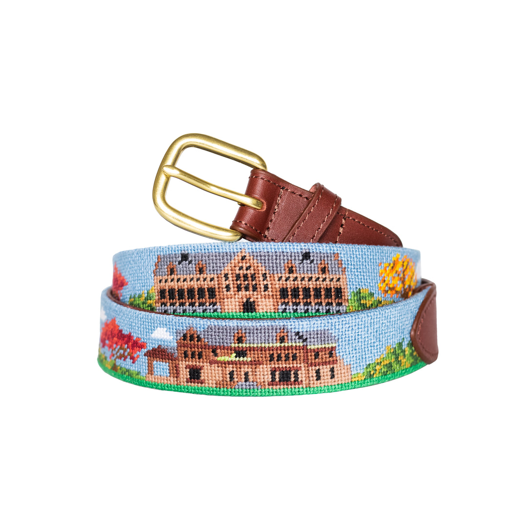 Burlington Vermont Landscape Needlepoint Belt