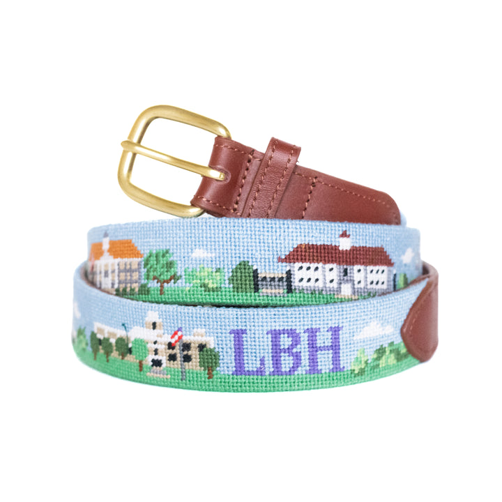 Harrisonburg Virginia Landscape Needlepoint Belt