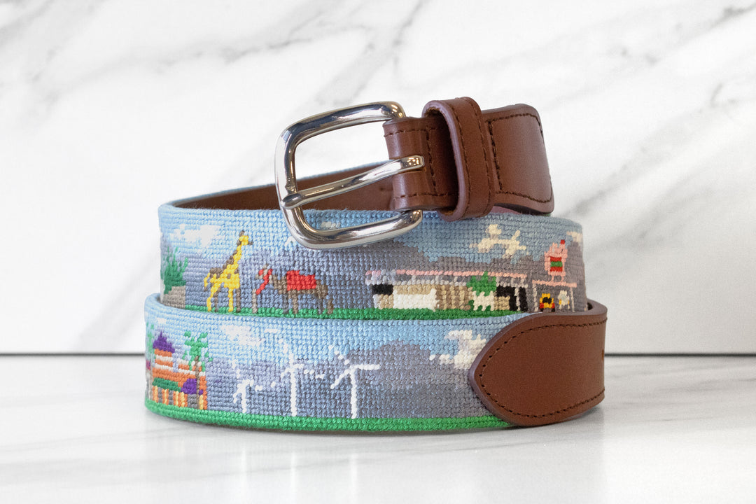 Palm Desert Needlepoint Belt 2