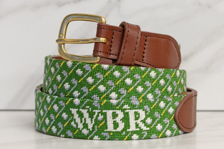 Perfect Golf Pair Needlepoint Belt 2