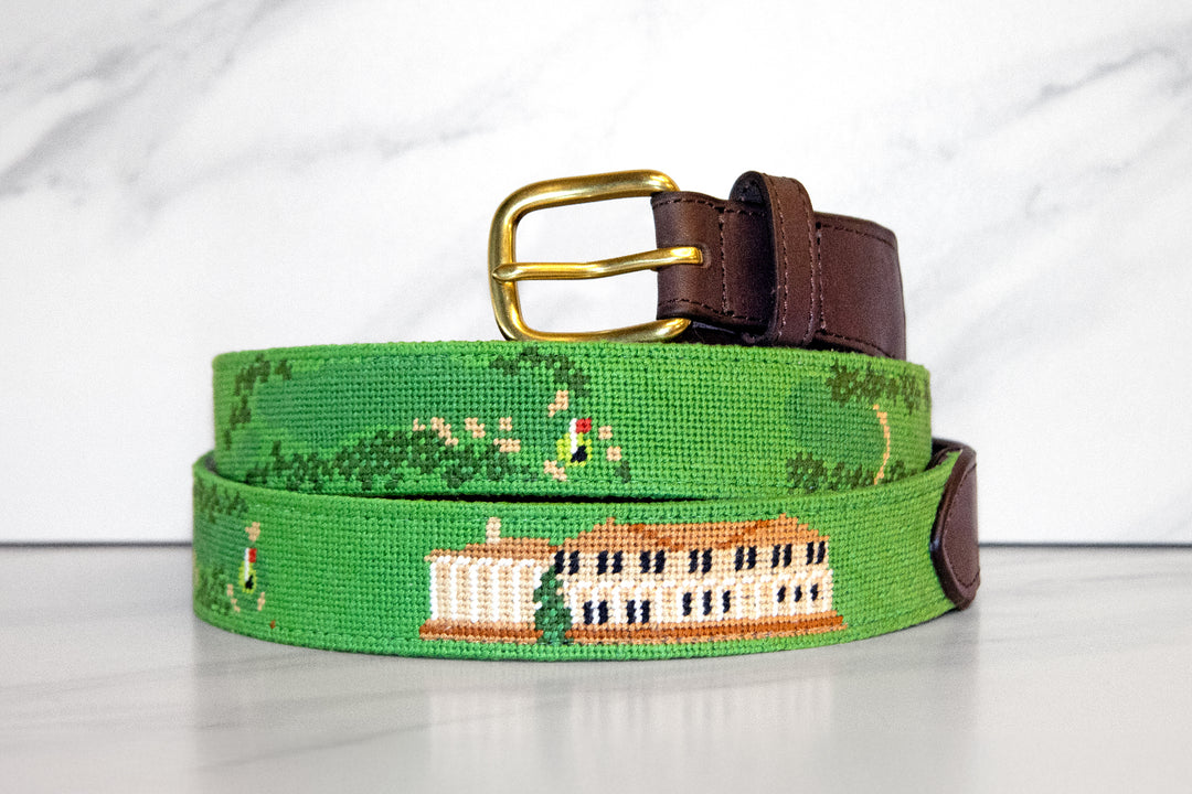 Pinehurst Golf Course Needlepoint Belt 2