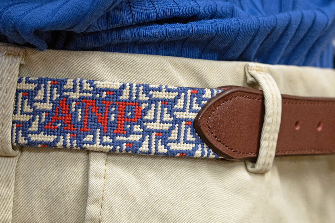 Sail Away Needlepoint Belt 2