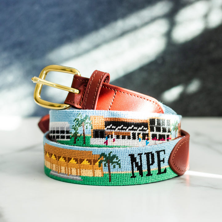 Tempe Arizona Landscape Needlepoint Belt