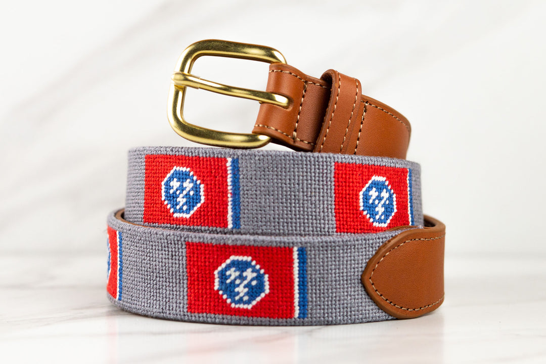 Tennessee Flag Needlepoint Belt