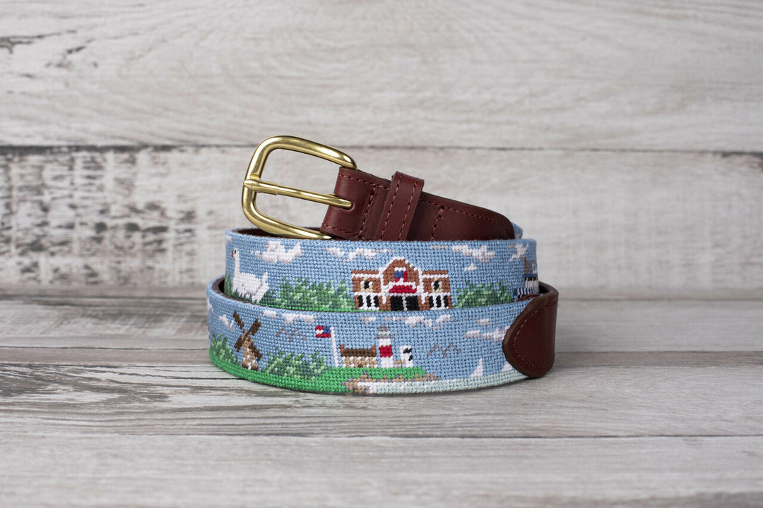 The Hamptons Needlepoint Belt