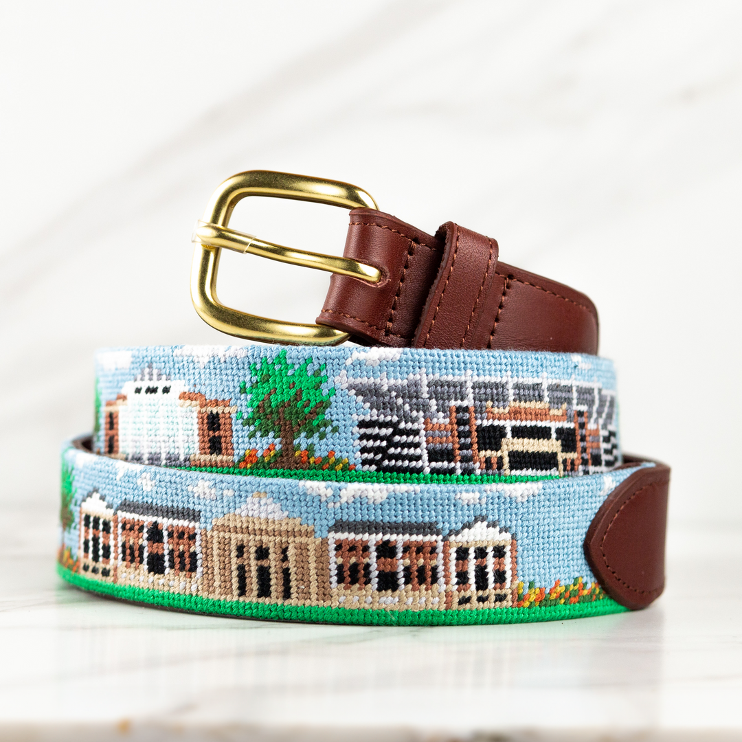 Tuscaloosa Alabama Landscape Needlepoint Belt