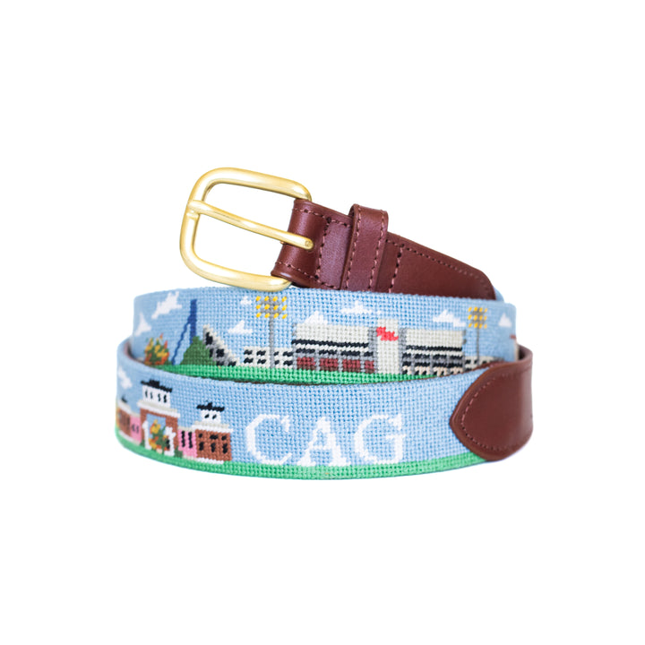 Oxford Mississippi Landscape Needlepoint Belt