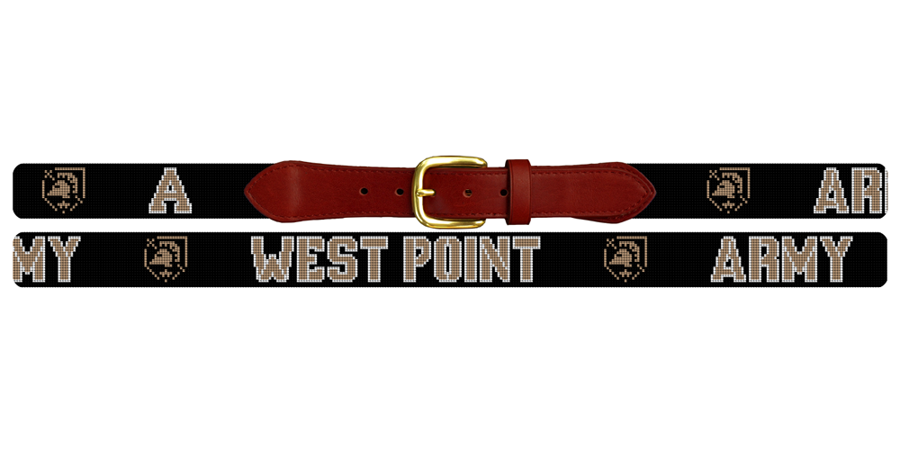 Army USMA West Point Needlepoint Belt