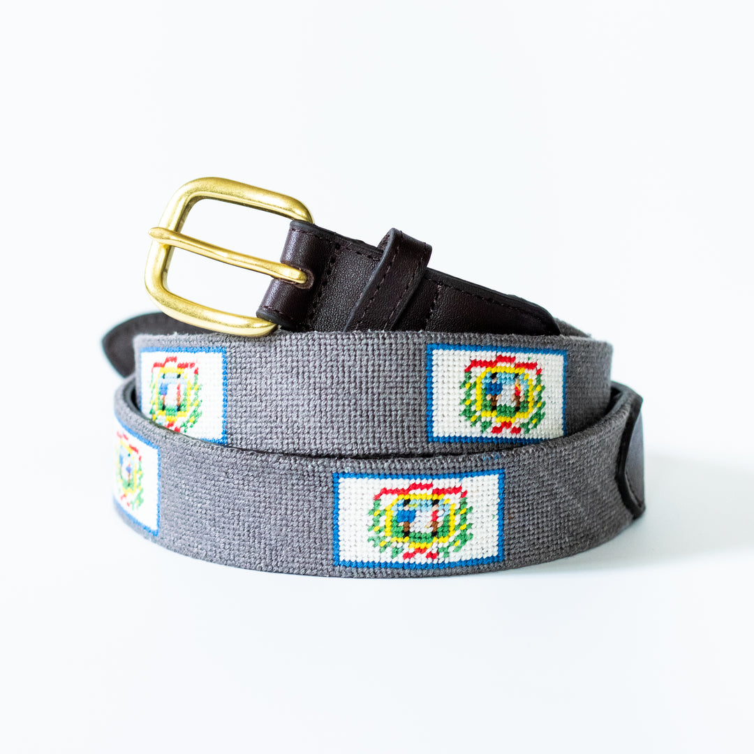 West Virginia Flag Needlepoint Belt