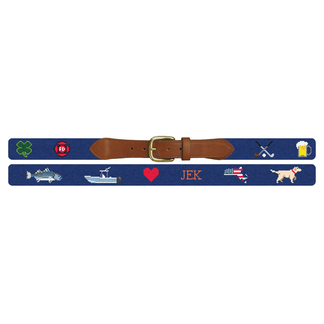 Custom Needlepoint Belt
