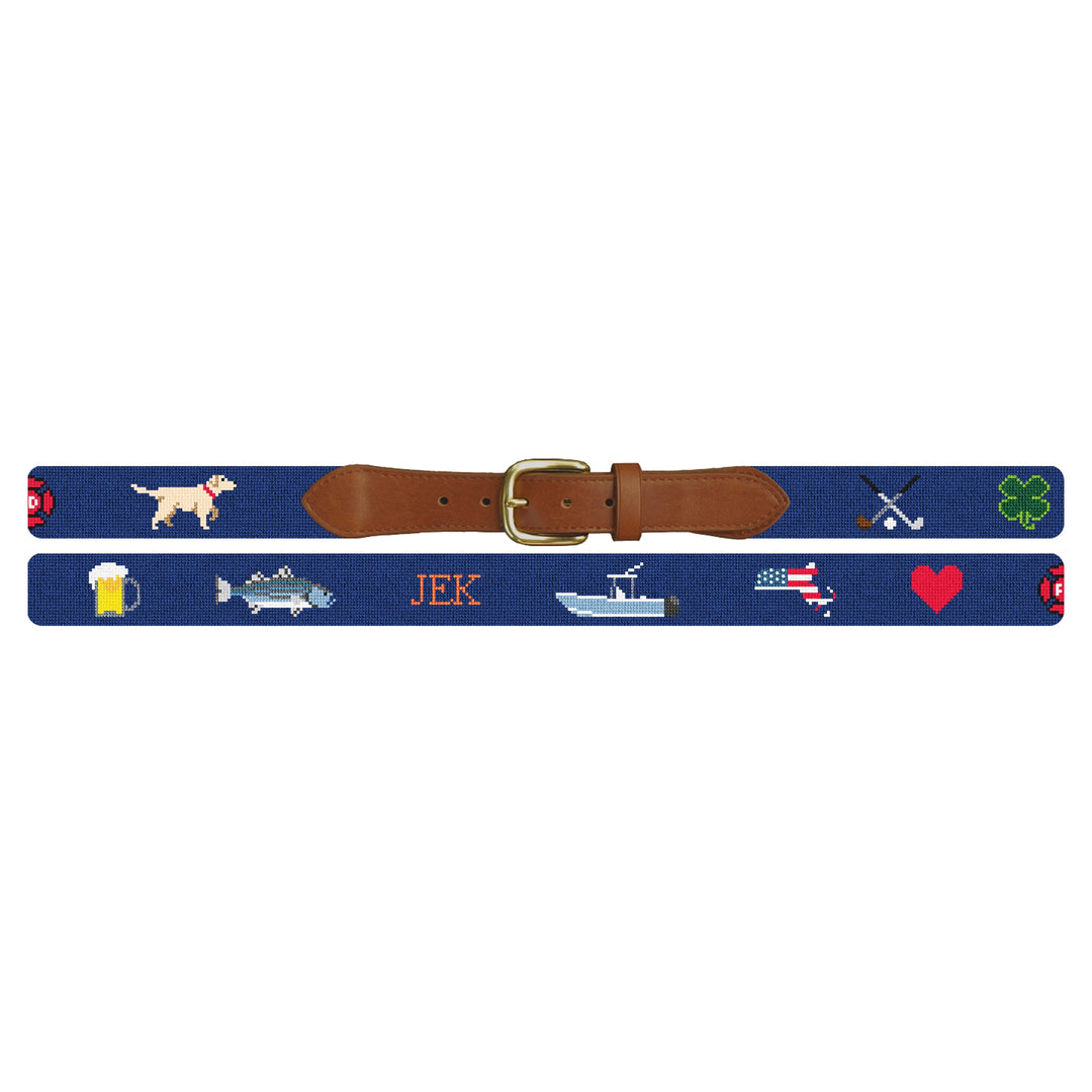 Custom Needlepoint Belt