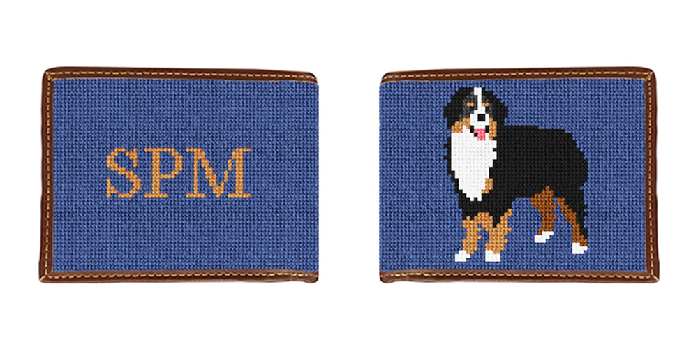 Bernese Mountain Dog Needlepoint Wallet