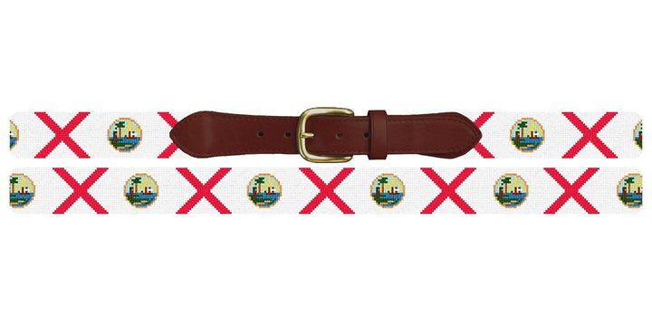 Big Florida Flag Needlepoint Belt