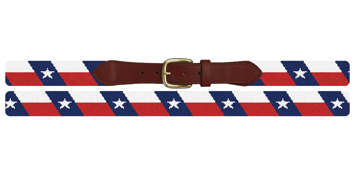 Big Texas Flag Needlepoint Belt