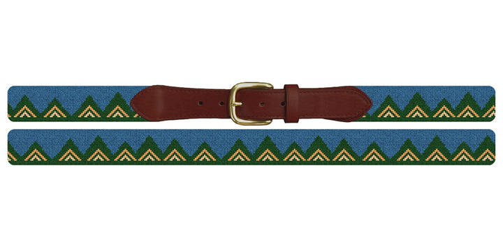 Blue Sky Needlepoint Belt