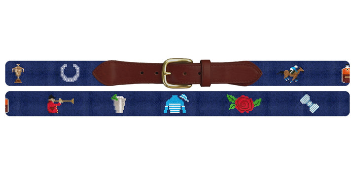 Derby Icons Needlepoint Belt