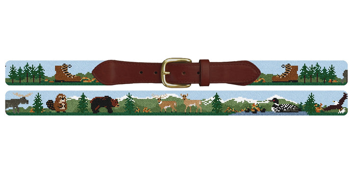 East Coast Hiking Needlepoint Belt