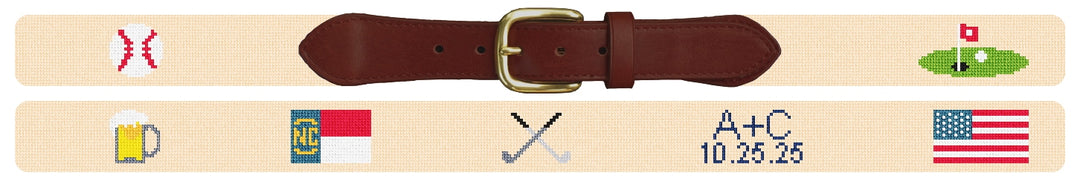 Custom Needlepoint Belt