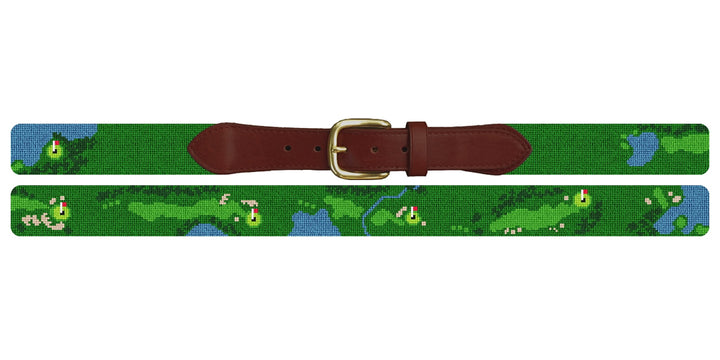 Fox Run Golf Course Needlepoint Belt