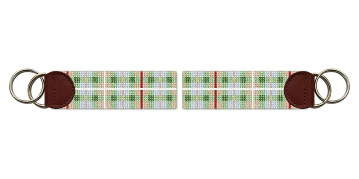 Fraser Hunting Tartan Needlepoint Key Fob