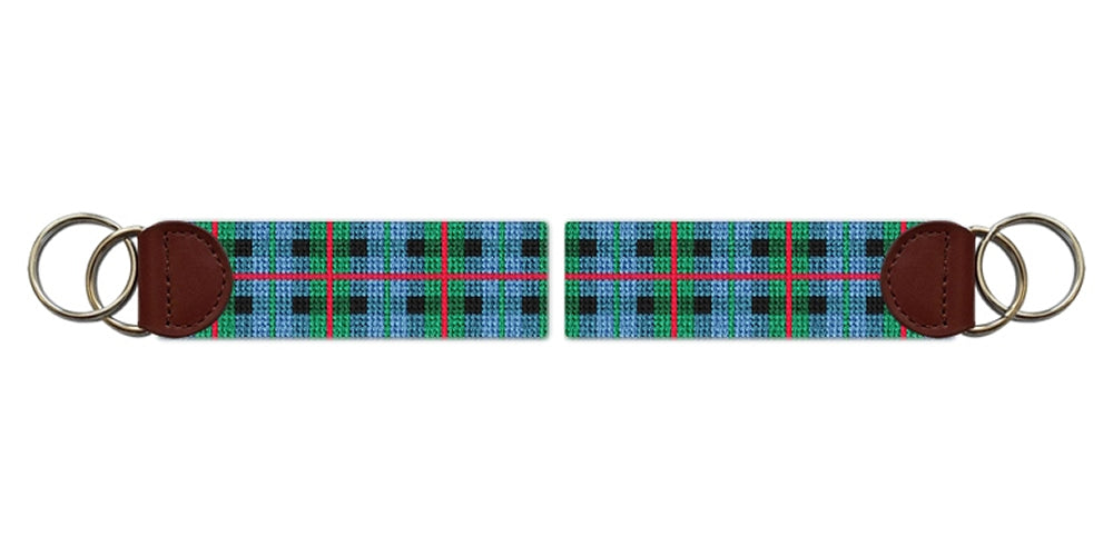 Gunn Tartan Needlepoint Key Fob