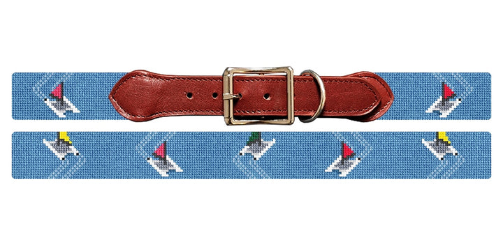 Hobie Cats Needlepoint Dog Collar