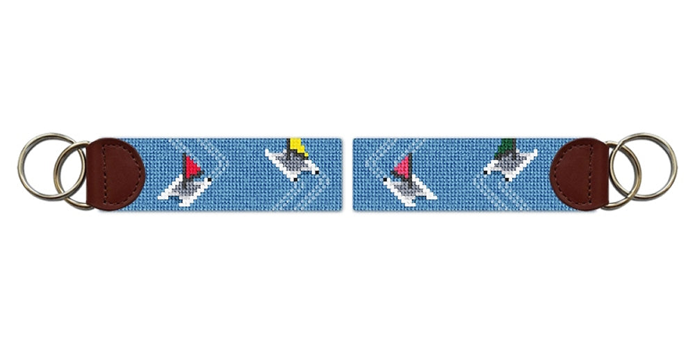 Hobie Cats Needlepoint Key Fob