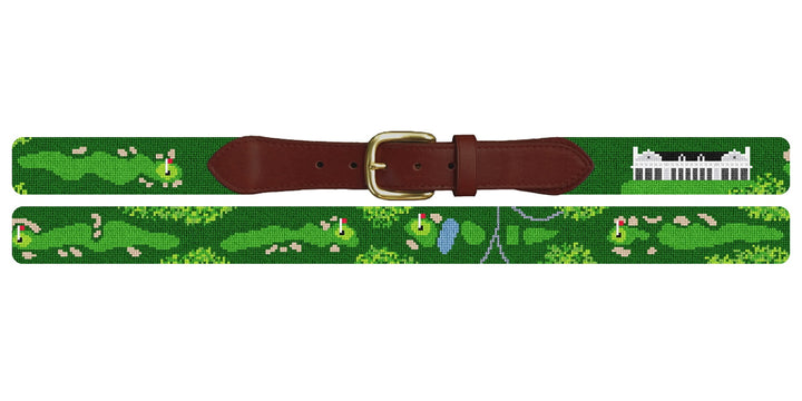 Indian Hill Golf Course Needlepoint Belt