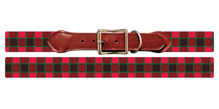 MacNab Tartan Needlepoint Dog Collar