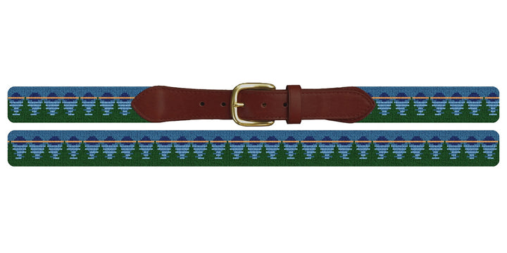 Mountain Moonlight Needlepoint Belt