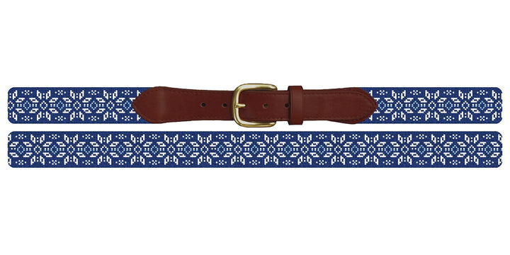 Nordic Snowflake Needlepoint Belt