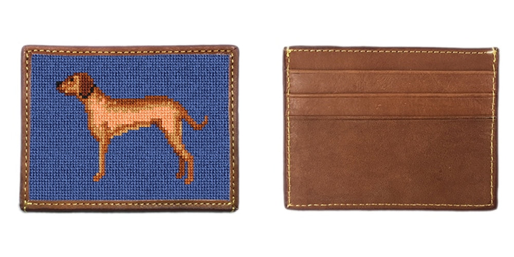 Rhodesian Ridgeback Needlepoint Card Wallet – Brewster Belt