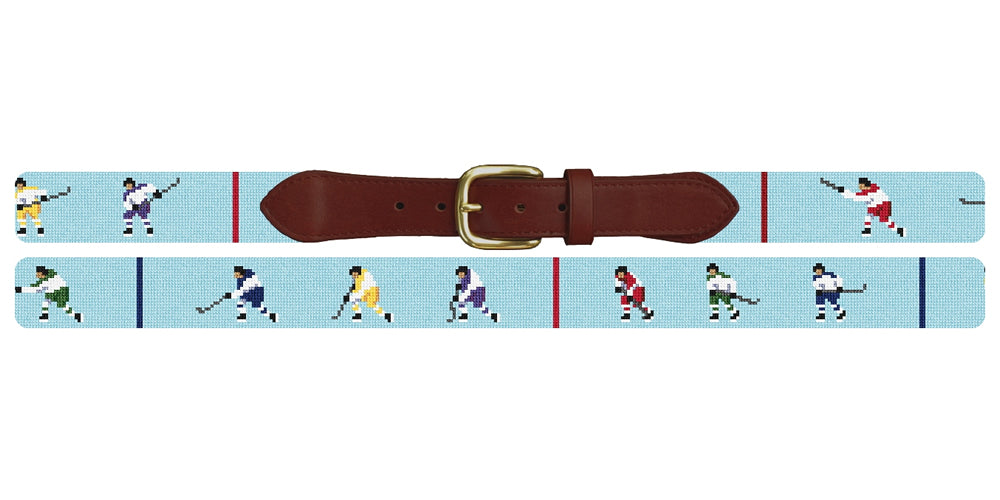 Slap Shot Needlepoint Belt