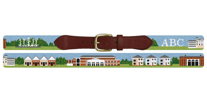 Spartanburg SC Landscape Needlepoint Belt