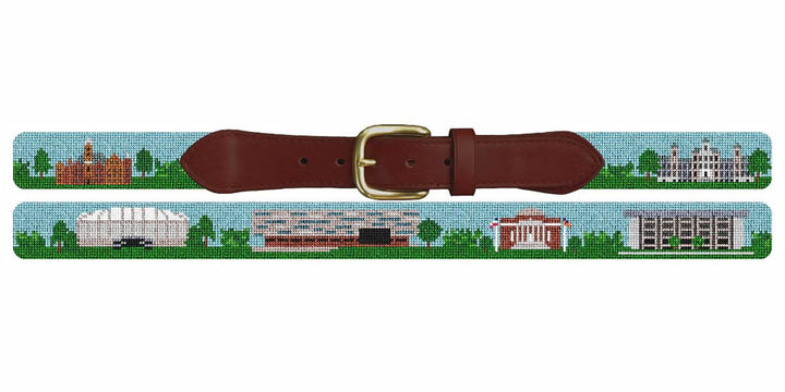 Syracuse New York Landscape Needlepoint Belt