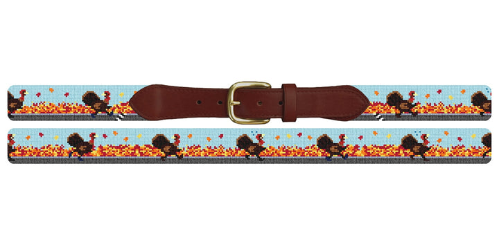 Turkey Trot Needlepoint Belt