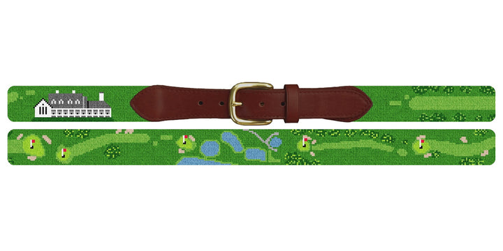 Warwick Golf Course Needlepoint Belt