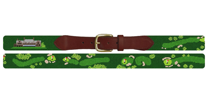 Winged Foot Golf Course Needlepoint Belt