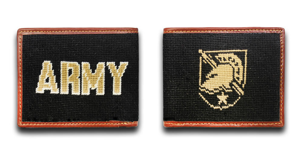 Army West Point USMA Shield Needlepoint wallet